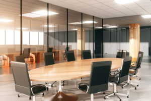 roller shade divider for conference room
